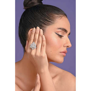 Anillos de Plata de Ley 925 de Primera Calidad para Mujer, Diseño Geométrico Romántico, Corte Marquesa, Chapado en Rodio, Regalo para Hombre - Product Image 4