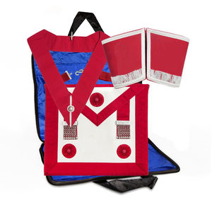 Estuche de delantal masónico bajo provincial de cuero de calidad superior Múltiples colores Bajo MOQ Logotipo de servicio OEM para bordado Costura - Product Image 2