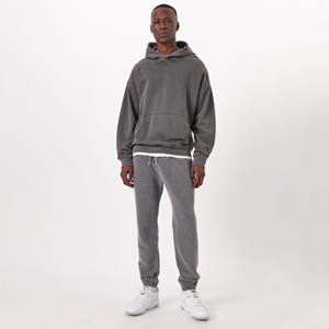 Nuevo diseño más vendido algodón polar personalizado liso hombres sudaderas peso ligero mejor producto sudaderas con capucha de manga larga para hombres en blanco - Product Image 2