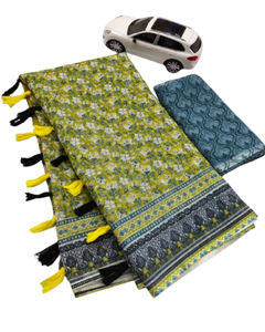 ผ้าส่าหรีผ้าไหมแท้งานปาร์ตี้ดีไซน์แบบดั้งเดิมเรียบเนียน - Product Image 1