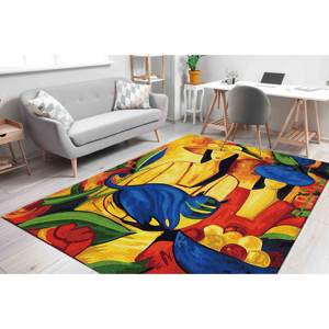 Tapis Picasso Femme et Chat, Tapis Pablo Picasso, Tapis de reproduction, Tapis en velours - Product Image 1