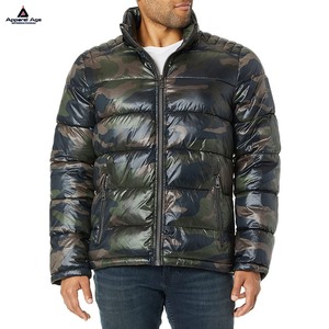 Abrigo acolchado grueso transpirable relleno de plumón suelto personalizado OEM de alta calidad para hombres - Product Image 1