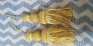 Franges décoratives en argent massif personnalisées en usine, garniture dorée en gros - Product Image 3