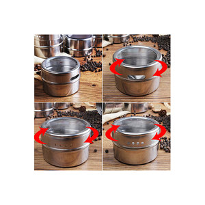 Magnetic <b>Spice</b> <b>Jar</b> Set with Stand Stainless Steel Salt and Pepper Shaker Rack 2 Pieces - Product Image 3