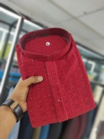 Kurta en coton prêt à l'emploi pour homme en vente en ligne multicolore à broder sur le devant et le dos