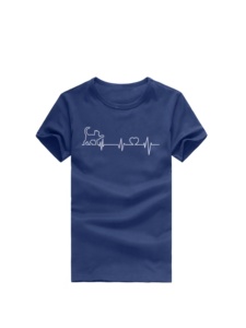 Camisetas de Verano Casuales de Manga Corta con Cuello Redondo y Hombros Caídos para Mujer, 100% Algodón Tejido, Estampado Personalizado, Ajuste Delgado, Secado Rápido, con Logotipo - Product Image 4