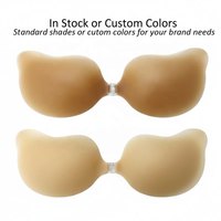 Soutien-gorge invisible en silicone adhésif imperméable OEM/ODM, réutilisable, sans couture, push-up pour femmes, et cache-tétons personnalisés