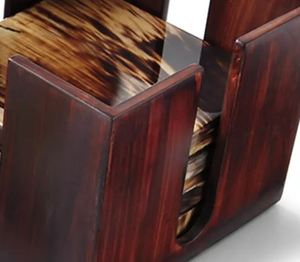 Ensemble de sous-verres en corne fabriqués à la main avec boîte sous-verres de boissons naturelles pour la maison Bar bureau décor de Table rustique avec support de rangement - Product Image 5