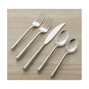 Juego de cubiertos con mango largo decorativo plateado, tenedores, cucharas, cuchillo, cubiertos, juego de cubiertos de acero, juego de cubiertos de acero inoxidable - Product Image 2