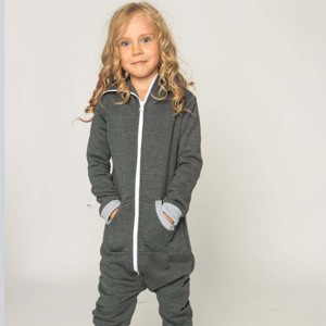 Polaire à fermeture éclair Onesie pour enfants de qualité supérieure-Élégant et durable-Idéal pour les vêtements de tous les jours et les vêtements de nuit - Product Image 1