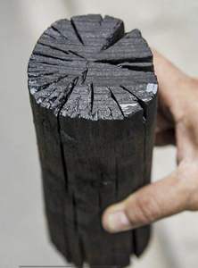 Charbon de bois dur noir de qualité supérieure pour restaurant, carton de 10 kg, 100 % naturel, charbon de bois noir naturel pour barbecue - Product Image 6