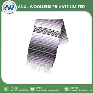 Venta caliente personalizada manta de punto algodón auténtico tejido a mano mexicano Falsa manta para la venta - Product Image 2