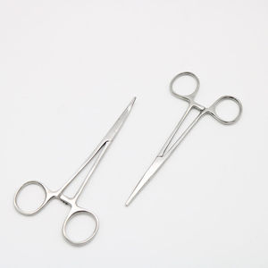 Pinzas Arteriales Rectas y Curvas, Pinzas de Tejido Allis, Juego de Instrumentos para Tejidos Blandos, Manual, Acero Inoxidable Alemán, Reutilizable - Product Image 6