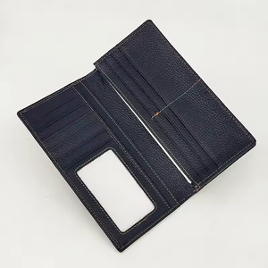 Cartera de Cuero Genuino con Logotipo Personalizado para Hombre, Tarjetero Largo para Negocios, Regalo para el Día del Padre - Product Image 3