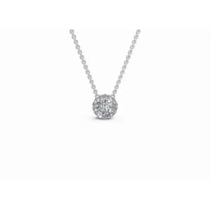 Colgante de Diamante Cultivado en Laboratorio con Halo Redondo Regal, 0.662 Ct, Oro de 9 KT, 14 KT, 18 KT, Joyería Fina, Proveedor Mayorista de Exportación OEM - Product Image 4