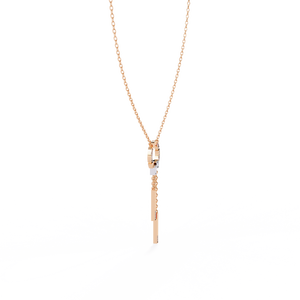 Collar de Oro de 18K con Diamantes Cultivados en Laboratorio para Mujer, Hermosa Pieza de Joyería - Product Image 5