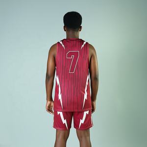 Ropa Deportiva para Exteriores, Conjuntos de Uniformes de Baloncesto 100% Poliéster, Transpirables, Tallas Grandes, Antibacterianos, Sin Mangas, Alta Calidad - Product Image 5