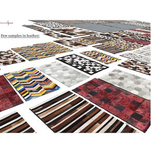 พรมแท้ธรรมชาติ 100% ทนทาน สวยงาม พร้อมลายปักแบบทันสมัย สำหรับบ้านหรูหรา - Product Image 3