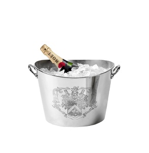Stainless steel <b>ice</b> bucket with thermal insulation to reduce <b>melting</b> and provide extended <b>ice</b> storage capabilities - Product Image 1