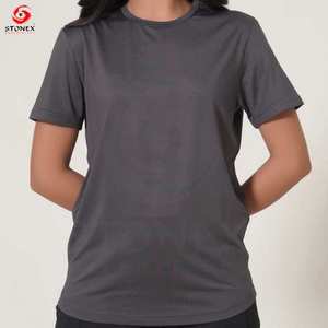 Camiseta de alta calidad 100% algodón logotipo personalizado ropa camiseta suelta para mujer - Product Image 5