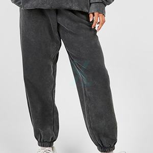 Chándal de lavado ácido para mujer, ropa informal ligera transpirable con estampado de logotipo personalizado, chándal Vintage - Product Image 6