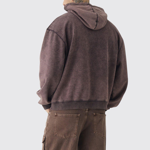 Sweat à capuche surdimensionné personnalisé pour homme en molleton de coton Pull confortable Streetwear Mode Sweat à capuche surdimensionné - Product Image 2