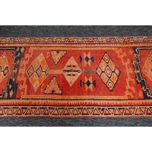 พรมตุรกีวินเทจขนาด 3x12.6 ฟุต พรมขนาดเล็ก พรมขนสัตว์สีส้มเฮอร์กี - Product Image 4