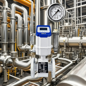 Pemasangan Mudah Layar OLED Cerdas Pelapis <span class=keywords><strong>PFA</strong></span> Baja Tahan Karat Solusi Satu Atap Pengukur Aliran Elektromagnetik untuk Air - Product Image 3