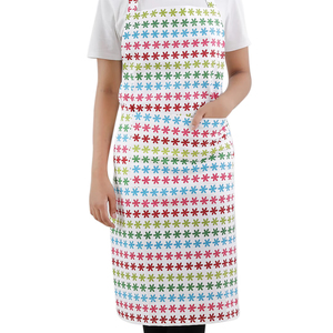 ผ้ากันเปื้อนแขนกุดพิมพ์ลายผ้าฝ้าย100% ทนทานและมีสไตล์อุปกรณ์ทำความสะอาดห้องครัวสำหรับโรงแรมห้องครัวใช้งานกลางแจ้ง - Product Image 1