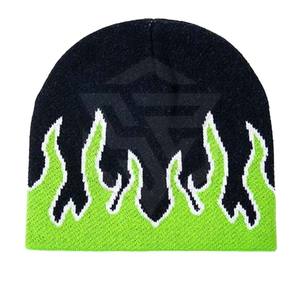 Vente en gros 2025 Bonnet en tricot unisexe chaud d'hiver avec lettre en jacquard style Hip Hop personnalisé avec logo brodé Design grande taille - Product Image 6