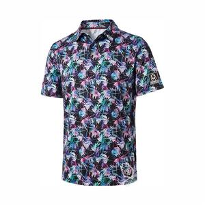 Polo de Golf para Hombre, Camiseta Deportiva Estampada, Uniforme de Bádminton y Tenis, Secado Rápido, Cuello en V, Cierre de Botones, Spandex/Poliéster - Product Image 6