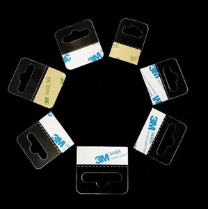 Supplying PVC Self-adhesive <b>Strong</b> Stickiness J-hooks Die Cut Airplane Hole Stickers Various Packaging <b>Boxes</b> Plastic Hooks High - Product Image 4