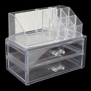 Acrylic Cosmetic <b>Makeup</b> Organizer Storage <b>Box</b> - White - Product Image 2
