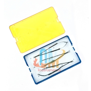 Nouveau kit de 3 micro ciseaux professionnels pour la neurochirurgie Kamiyama noir T.T Coated Neurosurgical Premium Quality | OldMed - Product Image 2