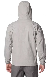 Men's <b>Plus</b> <b>Size</b> Windbreaker Puffer <b>Jacket</b> Custom Logo Breathable Windproof Stand Collar Zipper Closure Summer Comfort <b>Waterproof</b> - Product Image 3