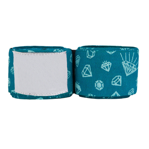 Bandages de boxe en coton tissé pour hommes, femmes et enfants - 12 oz avec fermeture auto-agrippante et logo personnalisé pour l'entraînement de kick-boxing - Product Image 3