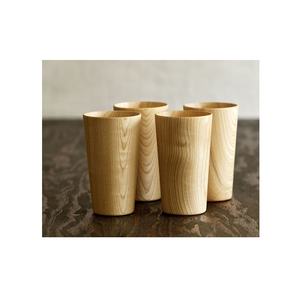 Verre en bois naturel pour bière eau dessus de table en bois naturel couleur verre pour la maison restaurant hôtel - Product Image 4