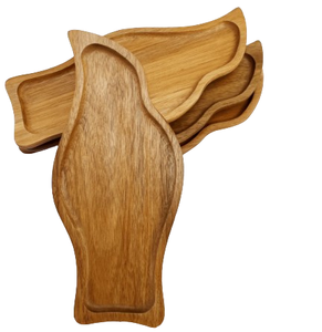 Plateau de service en bois pur de style moderne personnalisé cuisine parfaite hôtel restaurant plateau de service en bois naturel durable - Product Image 4