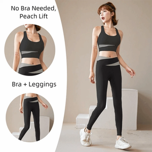 เซ็ตกางเกงเล่นโยคะสำหรับผู้หญิงชุดชั้นในกีฬาสปอร์ตบราเซ็กซี่ - Product Image 3