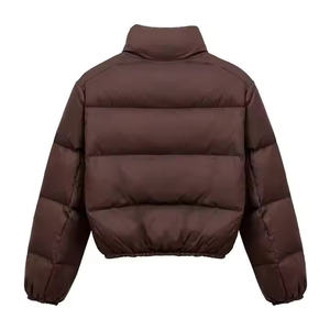 แจ็กเก็ตปลาปักเป้าสำหรับผู้หญิงเสื้อแจ็คเก็ตขนเป็ดแบบสั้นออกแบบได้ตามต้องการ - Product Image 4