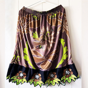 Falda de verano con estampado de animales para mujer, diseño Tribal Hawaiano de tela de alta calidad personalizado con detalle de cintura - Product Image 2