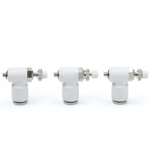 Accesorio Neumático Industrial, Válvula de Control de Flujo de Aire de un Toque, Regulador de Velocidad de Flujo de Aire, Nuevo Regulador de Rosca de Plástico - Product Image 1