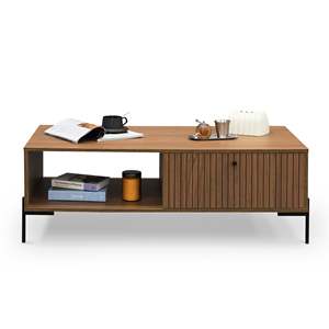 Polia Minimalist Antique Style Side <b>Table</b> Durable Wooden and Stone <b>Coffee</b> <b>Table</b> for Living Room and Dining Home Furniture - Product Image 2