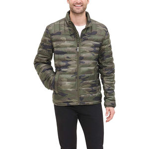 Oversized Lightweight Puffer <b>Jacket</b> for <b>Winter</b> Wear with Front Logo for Street Style - Product Image 1