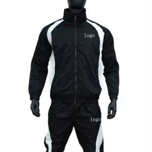 Cortavientos de talla grande XL para hombre, ropa deportiva de gimnasio de nailon de 2 piezas con logotipo personalizado, transpirable, ecológica, lavado ácido, diseño impreso - Product Image 1