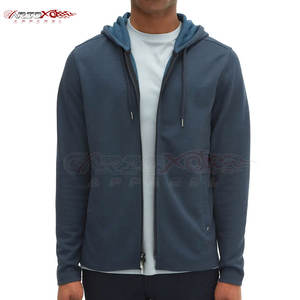 Sudadera con capucha y cremallera completa básica para hombre con características funcionales y elegante Sudadera con capucha básica de corte atlético para hombre - Product Image 5