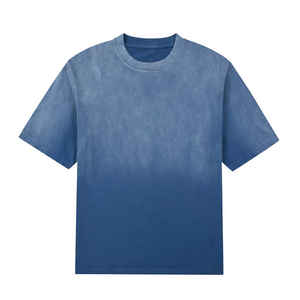 Camiseta personalizada de 100% algodón lavada con ácido para hombre, camiseta de talla grande con hombros caídos y peso pesado 200 GSM Stone Wash - Product Image 4