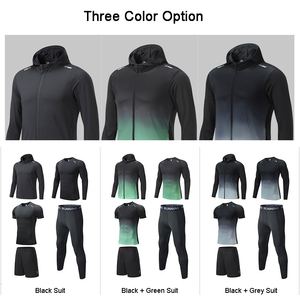 Chándal de sublimación Pantalones de compresión personalizados y camiseta Poliéster Spandex Medias en blanco Hombres Conjuntos de ropa de entrenamiento de gimnasio - Product Image 5