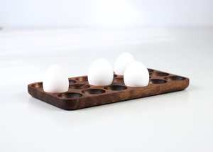 ถาดใส่ไข่ทำจากไม้เคาน์เตอร์ที่จัดเก็บไข่และที่จัดระเบียบห้องครัว - Product Image 6