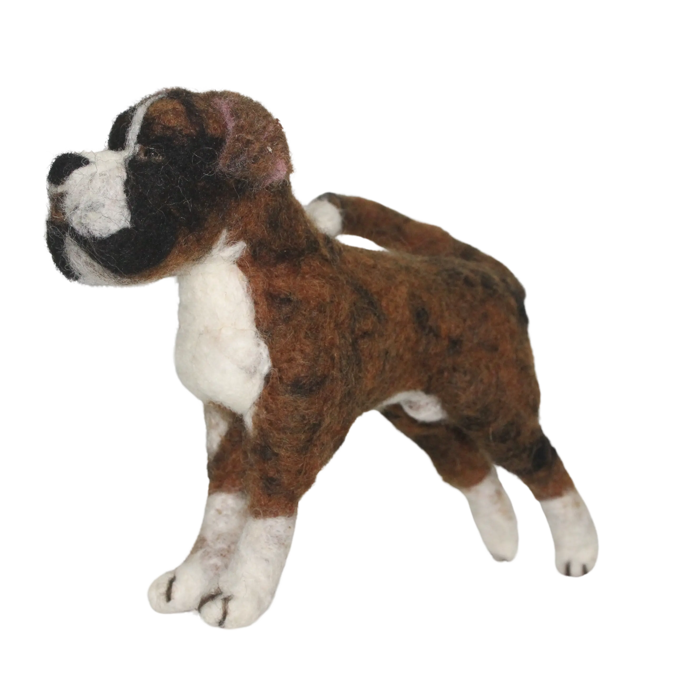 愛らしいフェルトぬいぐるみボクサー犬のおもちゃ: あなたの毛皮のような友人のための柔らかいぬいぐるみのコンパニオン
